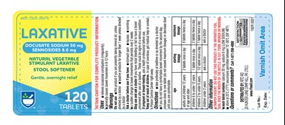 192R Rite Aid Laxative Stool Softner Tablets bottle label 120s